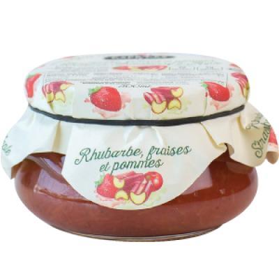 Tartinade Rhubarbe, Fraises et Pommes