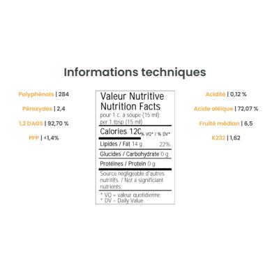 Huile d'Olive Infusée - Citron Italien 250ml