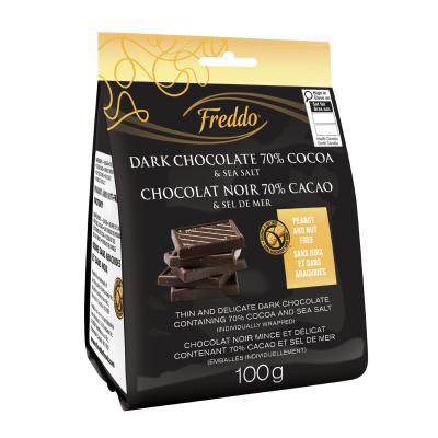 Minces Noir 70% et Sel de Mer - Freddo