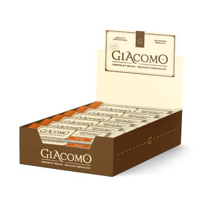 Tablettes de chocolat belge centre caramel - Présentoir 24 x 45 g