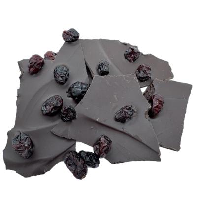 Écorces de Chocolat belge noir avec canneberges