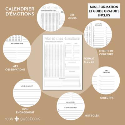 Calendrier - Moi et mes émotions