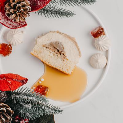Sucre à la crème et érable - Bûche