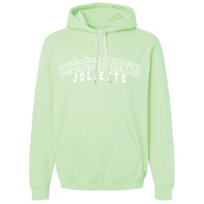 Molleton capuchon néo menthe personnalisé - XXLarge