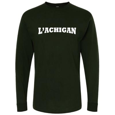 T-Shirt manches longues vert forêt personnalisé - Médium