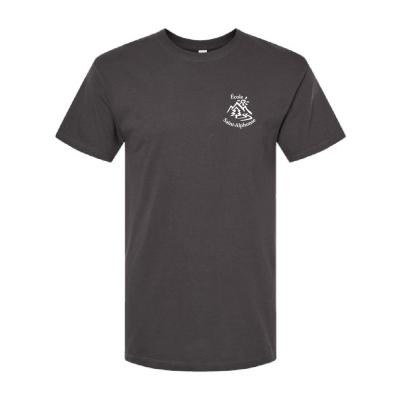 T-Shirt junior charcoal personnalisé - Large