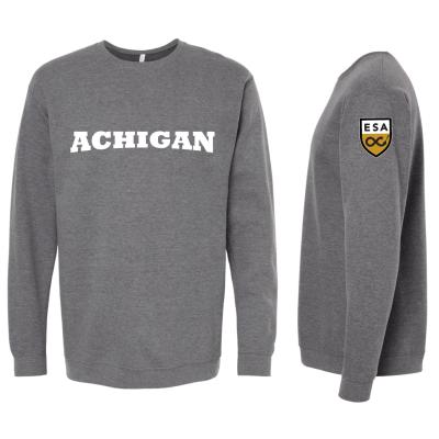 Molleton à col rond gris cendré - École - XXLarge