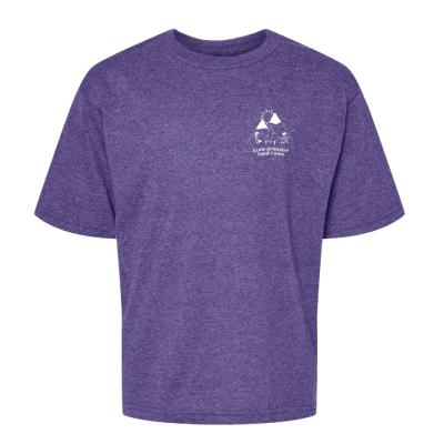 T-Shirt adulte mauve cendré personnalisé - Medium