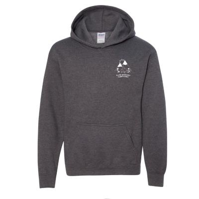 Molleton à capuchon cendré foncé unisexe Junior - XSmall