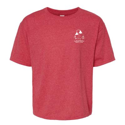 T-Shirt adulte rouge cendré personnalisé - Small
